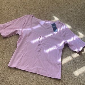 Abercrombie button cutout top